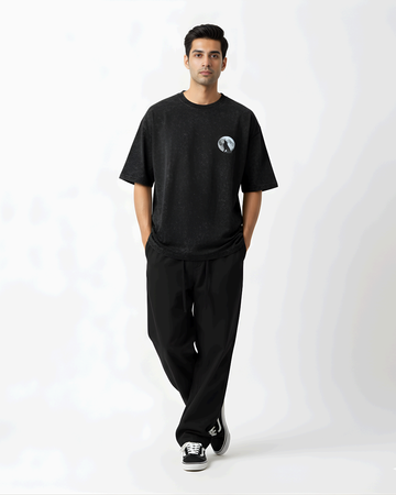 Black Mineral Wash Tee